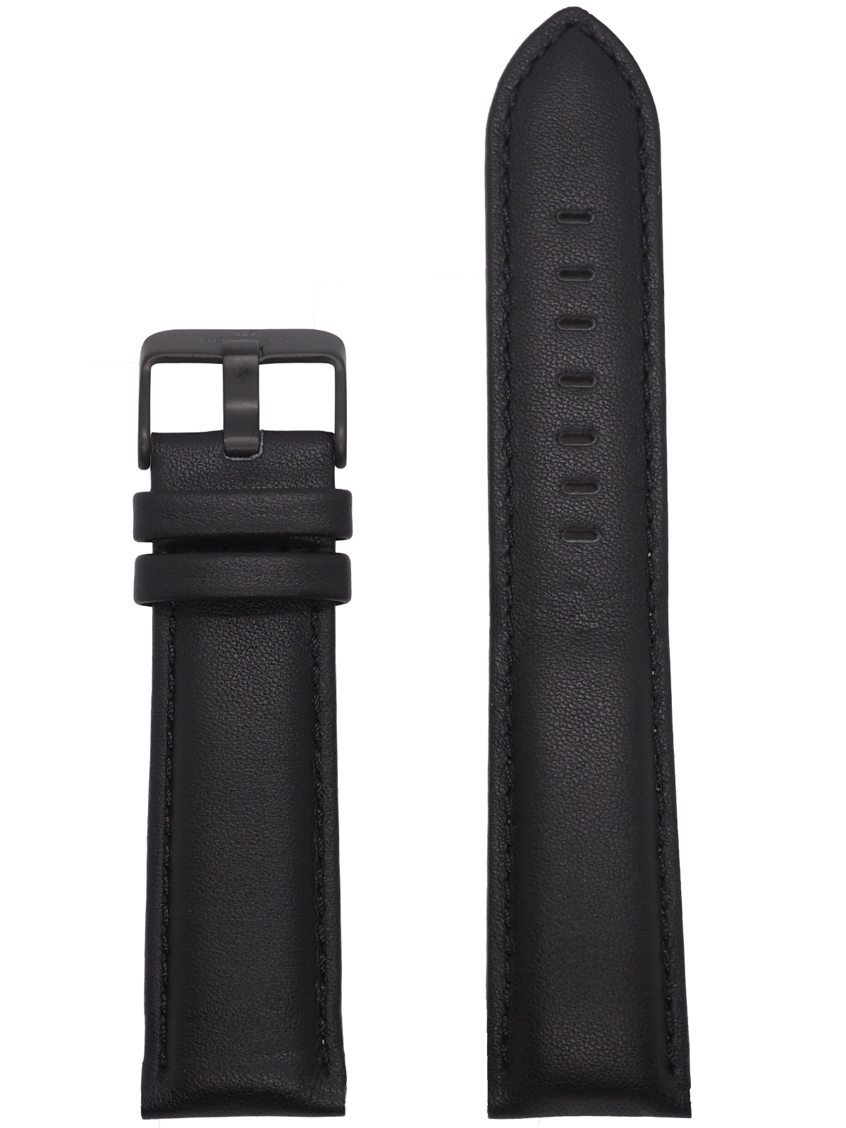 Black 22 mm - Leather, Black Clasp