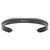 Mens Stainless Steel Cuff Bracelet - Matte Black