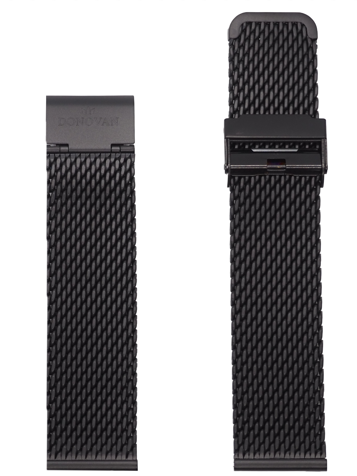 Black 22 mm - Stainless Steel Mesh