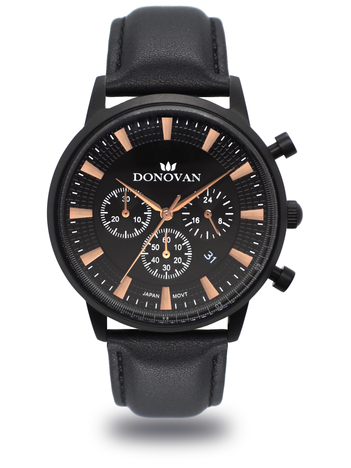 The Chrono X - Black/Rose Gold/Black