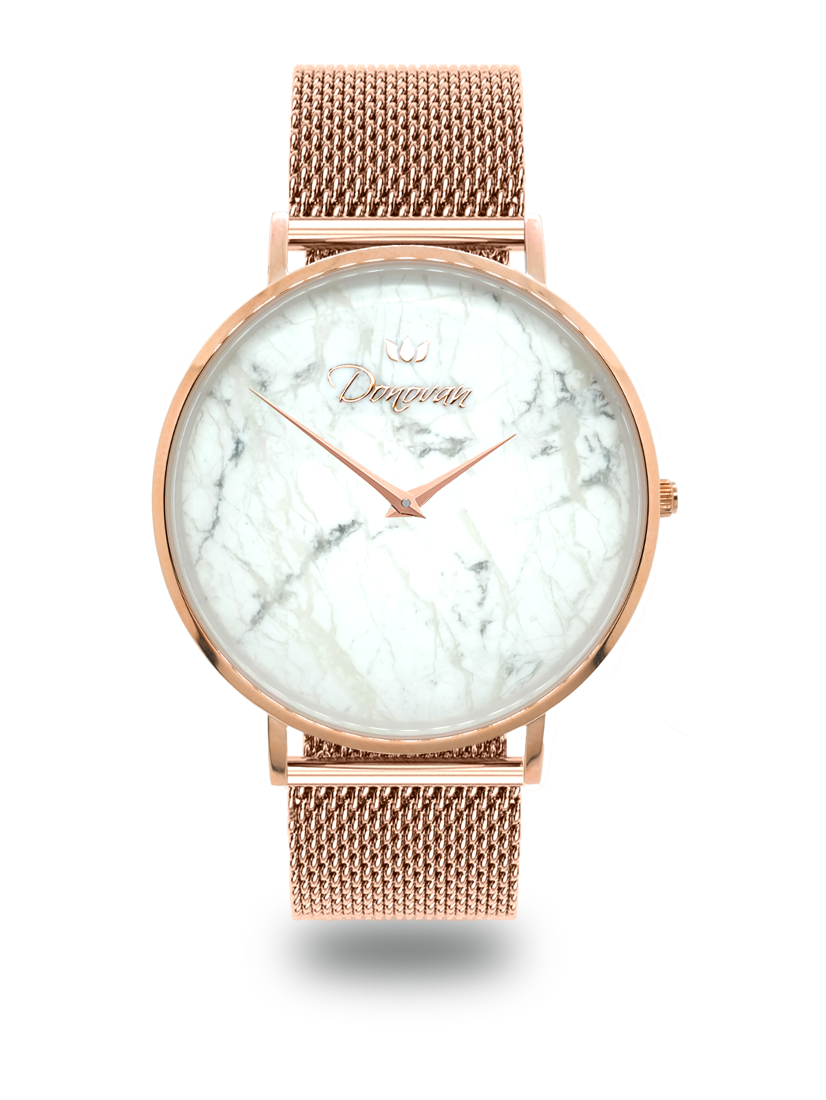 Rose gold watch with marble best sale face